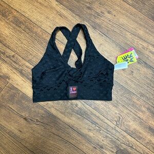 Zumba Fitness Black Crisscross Sports Bra
